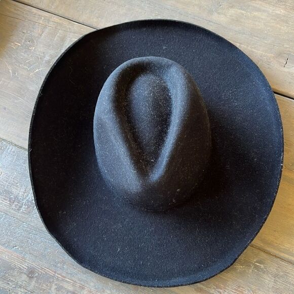 Free People x Lack of Color Melodic Black Felt Fedora Size Medium NWT $130 main image 5